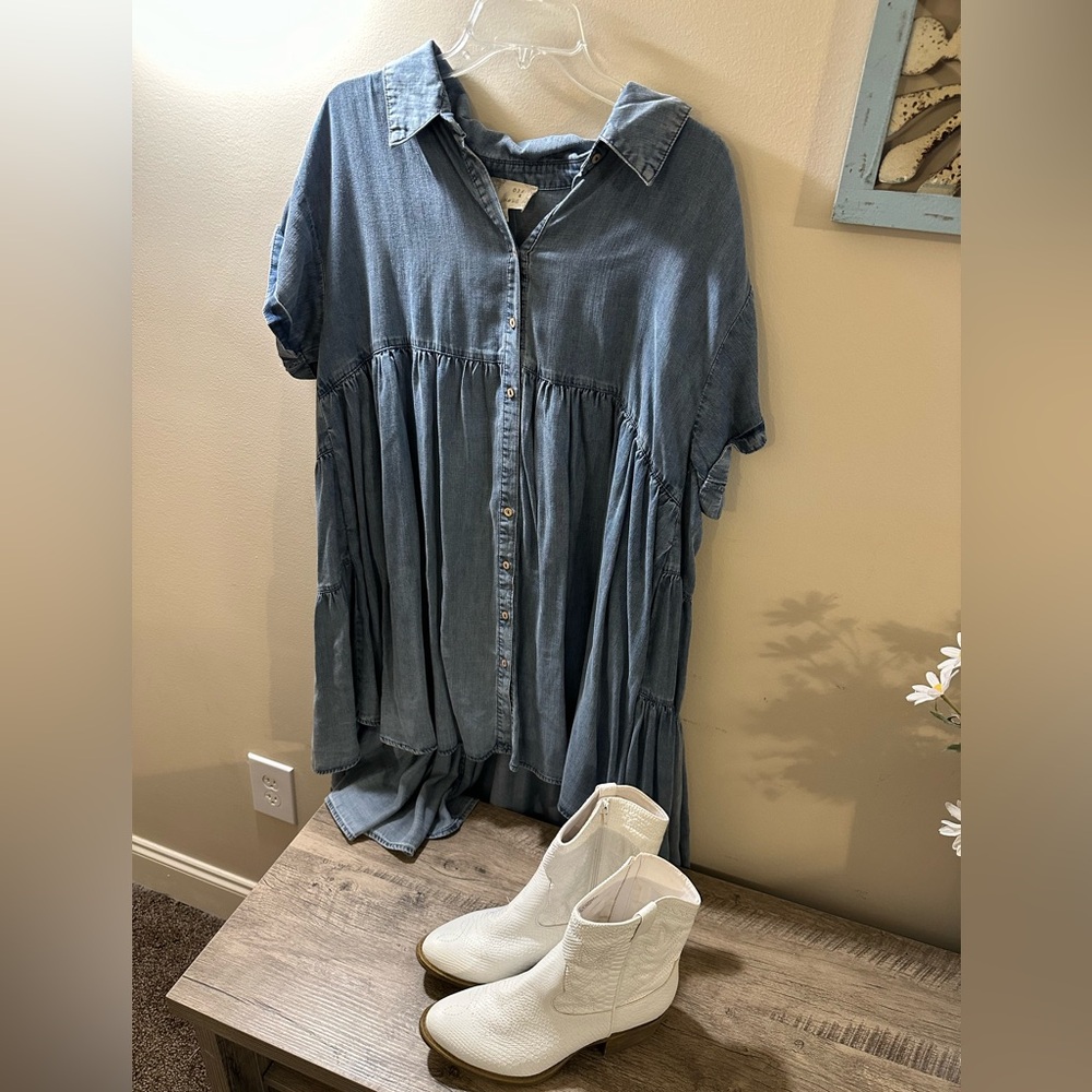 Oli & Hali Blue High Low Dress